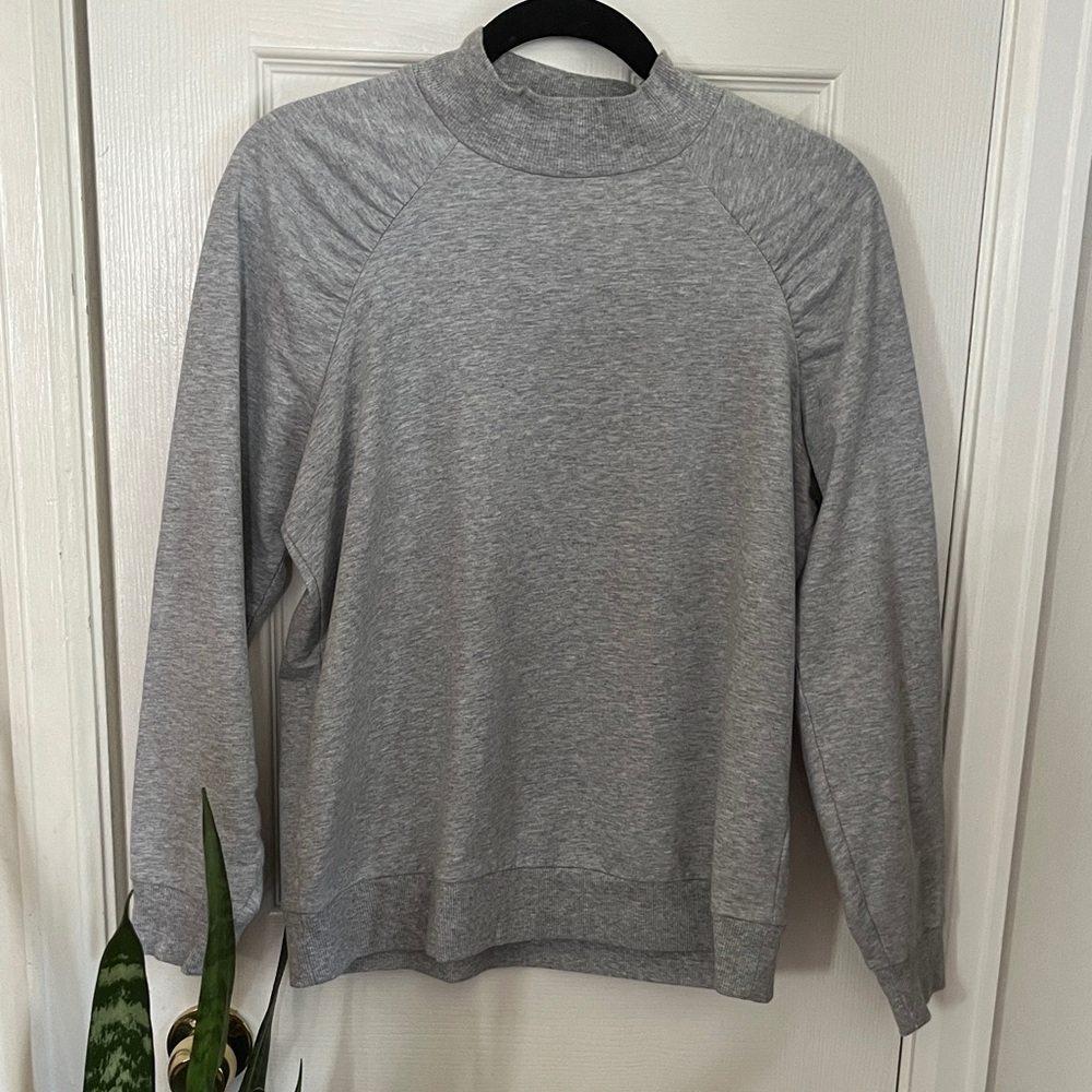 Michael Kors Women's Gray Mock Neck Top